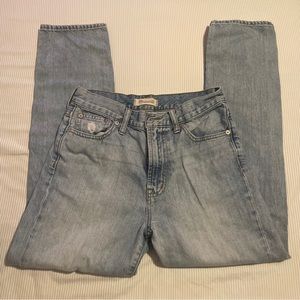 Light wash madewell perfect vintage jeans